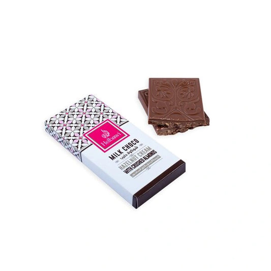 Al Helbawi Milk Chocolate with Hazelnut Cream & Crushed Almond