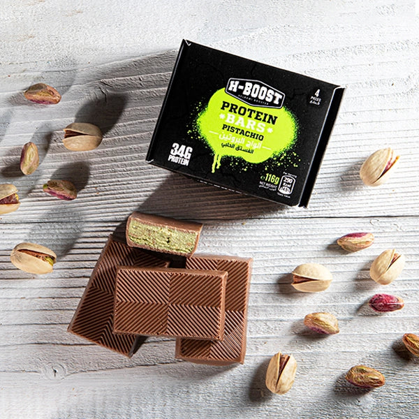 HBoost Pistachio Protein Bars