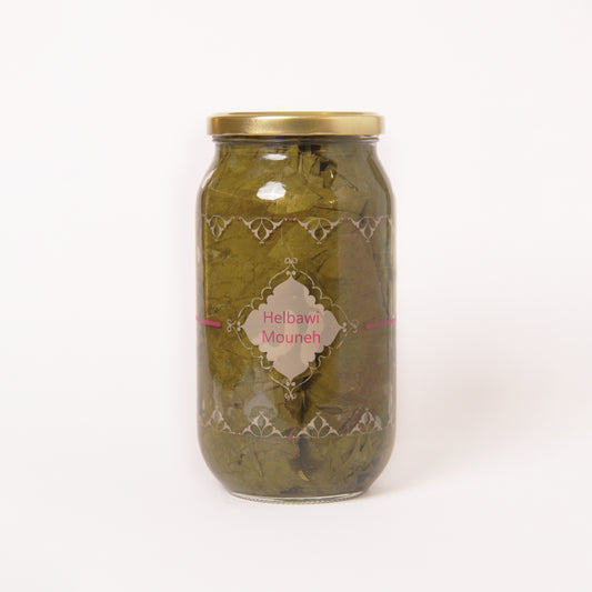 Grape leaves in water